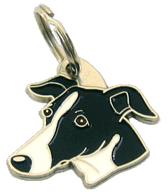 WHIPPET SVARTHVIT - pet ID tag, dog ID tags, pet tags, personalized pet tags MjavHov - engraved pet tags online