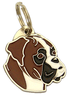 BOXER TIGRING - pet ID tag, dog ID tags, pet tags, personalized pet tags MjavHov - engraved pet tags online