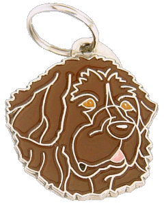 NEWFOUNDLANDSHUND BRUN - pet ID tag, dog ID tags, pet tags, personalized pet tags MjavHov - engraved pet tags online