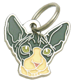 SPHYNX BLÅ CREMÉ - pet ID tag, dog ID tags, pet tags, personalized pet tags MjavHov - engraved pet tags online