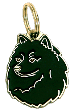 TYSK SPITZ SVART - pet ID tag, dog ID tags, pet tags, personalized pet tags MjavHov - engraved pet tags online