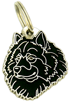 EURASIER SVART - pet ID tag, dog ID tags, pet tags, personalized pet tags MjavHov - engraved pet tags online