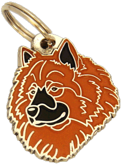 EURASIER RØD - pet ID tag, dog ID tags, pet tags, personalized pet tags MjavHov - engraved pet tags online