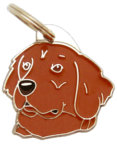 GOLDEN RETRIEVER RØD - pet ID tag, dog ID tags, pet tags, personalized pet tags MjavHov - engraved pet tags online