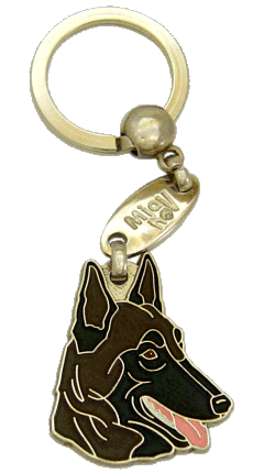BELGISK FÅREHUND, MALINOIS TIGRING - pet ID tag, dog ID tags, pet tags, personalized pet tags MjavHov - engraved pet tags online