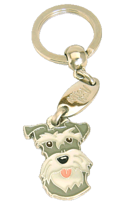 SCHNAUZER SALT PEPPER - pet ID tag, dog ID tags, pet tags, personalized pet tags MjavHov - engraved pet tags online