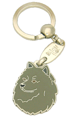 TYSK SPITZ GRÅ - pet ID tag, dog ID tags, pet tags, personalized pet tags MjavHov - engraved pet tags online