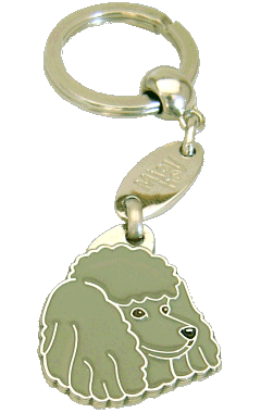 PUDDEL GRÅ - pet ID tag, dog ID tags, pet tags, personalized pet tags MjavHov - engraved pet tags online