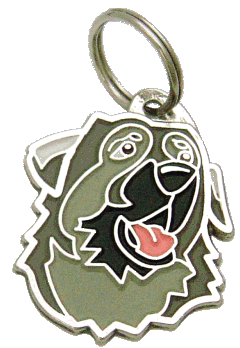 Owczarek kraski czarny pysk - pet ID tag, dog ID tags, pet tags, personalized pet tags MjavHov - engraved pet tags online
