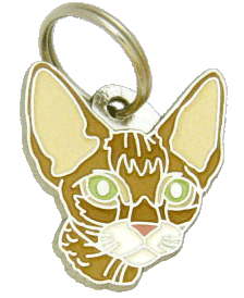 Devon Rex brązowy - pet ID tag, dog ID tags, pet tags, personalized pet tags MjavHov - engraved pet tags online