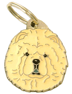 Chow chow kremowy - pet ID tag, dog ID tags, pet tags, personalized pet tags MjavHov - engraved pet tags online