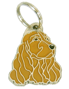Cocker spaniel brązowy - pet ID tag, dog ID tags, pet tags, personalized pet tags MjavHov - engraved pet tags online
