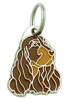 Cocker spaniel czerwony brązowy - pet ID tag, dog ID tags, pet tags, personalized pet tags MjavHov - engraved pet tags online