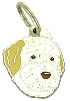 Lagotto romagnolo biało-pomarańczowy - pet ID tag, dog ID tags, pet tags, personalized pet tags MjavHov - engraved pet tags online
