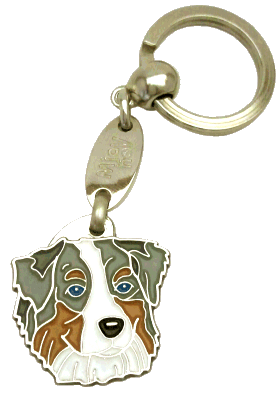 Owczarek australijski niebieski marmurkowy - pet ID tag, dog ID tags, pet tags, personalized pet tags MjavHov - engraved pet tags online