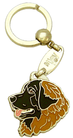 Leonberger czarny - pet ID tag, dog ID tags, pet tags, personalized pet tags MjavHov - engraved pet tags online