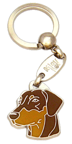 Doberman brązowy - pet ID tag, dog ID tags, pet tags, personalized pet tags MjavHov - engraved pet tags online