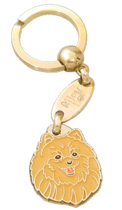 Szpic miniaturowy - Pomeranian morelowy - pet ID tag, dog ID tags, pet tags, personalized pet tags MjavHov - engraved pet tags online