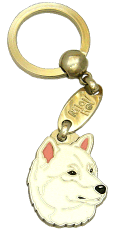 Shiba inu biały - pet ID tag, dog ID tags, pet tags, personalized pet tags MjavHov - engraved pet tags online