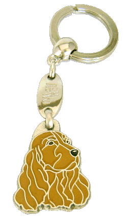 Cocker spaniel brązowy - pet ID tag, dog ID tags, pet tags, personalized pet tags MjavHov - engraved pet tags online