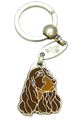 Cocker spaniel czerwony brązowy - pet ID tag, dog ID tags, pet tags, personalized pet tags MjavHov - engraved pet tags online