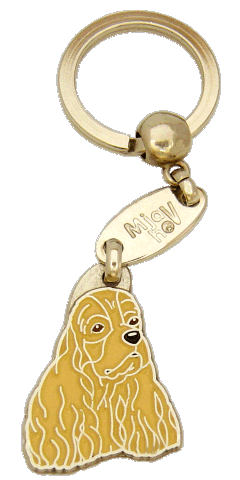 Cocker spaniel amerykański brązowy - pet ID tag, dog ID tags, pet tags, personalized pet tags MjavHov - engraved pet tags online