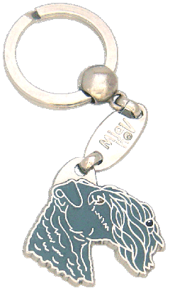 Kerry blue terrier - Hundemarken MjavHov - Hundemarke, Hundemarken online, Hundemarken mit gravur, gravierte Hundemarken, Hundeanhänger, Anhänger mit gravur, Hundezubehöer, Rassen Hundemarke, Tieranhänger