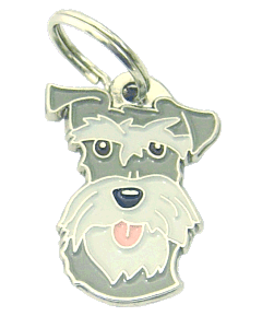 SCHNAUZER SALT PEPER - pet ID tag, dog ID tags, pet tags, personalized pet tags MjavHov - engraved pet tags online