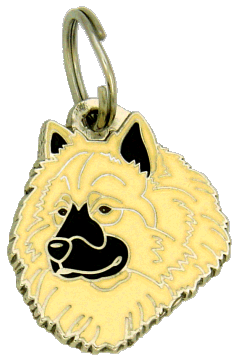 EURASIER CREAM - pet ID tag, dog ID tags, pet tags, personalized pet tags MjavHov - engraved pet tags online