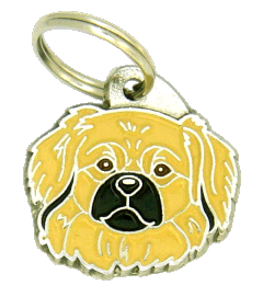 TIBETANSK SPANIEL CREME - pet ID tag, dog ID tags, pet tags, personalized pet tags MjavHov - engraved pet tags online