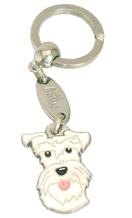 SCHNAUZER HVID - pet ID tag, dog ID tags, pet tags, personalized pet tags MjavHov - engraved pet tags online