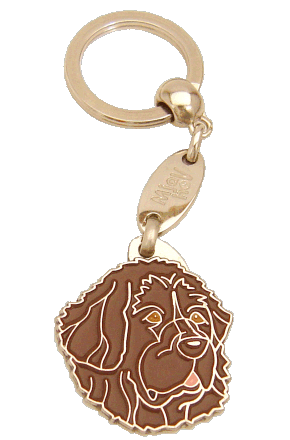 NEWFOUNDLÆNDER BRUN - pet ID tag, dog ID tags, pet tags, personalized pet tags MjavHov - engraved pet tags online