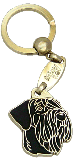 RIESENSCHNAUZER SORT - pet ID tag, dog ID tags, pet tags, personalized pet tags MjavHov - engraved pet tags online