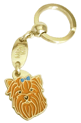 YORKSHIRETERRIER BLÅ - pet ID tag, dog ID tags, pet tags, personalized pet tags MjavHov - engraved pet tags online