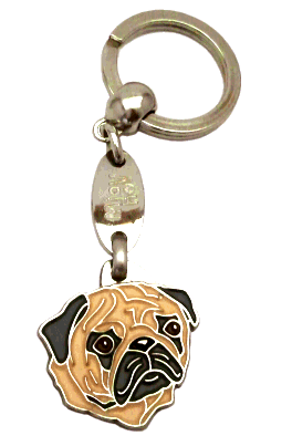MOPS FAWN - pet ID tag, dog ID tags, pet tags, personalized pet tags MjavHov - engraved pet tags online