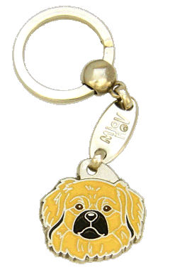TIBETANSK SPANIEL CREME - pet ID tag, dog ID tags, pet tags, personalized pet tags MjavHov - engraved pet tags online