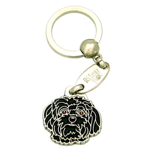 Custom personalized dog name tag Bolonka black

This unique, cute and quality dog id tag is offered with laser engraved name and phone no. or your custom text. Stainless steel split ring for easy attachment to your pets collar. All items are also available as keychains.
Gift for dogs and dog lovers.

Color: colored/silver
Size: 26 x 28 mm

Engraving area: 20 x 12 mm
Laser engraving personalization on the back side is included in the price. Enter the text you wish to have engraved. Suggestion: dog's name and phone number. We engrave on the back side of the tag. Engraving will be centered and easy to read. If you go over the recommended count then the text becomes smaller, and harder to read.

Metal, chrome plated dog tag or key ring. 
Hand made, hand colored, made in Slovenia. 

In stock.
