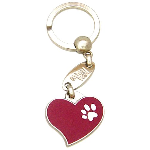Custom personalized dog name tag Heart purple

This unique, cute and quality dog id tag is offered with laser engraved name and phone no. or your custom text. Stainless steel split ring for easy attachment to your pets collar. All items are also available as keychains.
Gift for dogs and dog lovers.

Color: colored/silver
Size: 28 x 26 mm

Engraving area: 20 x 12 mm
Laser engraving personalization on the back side is included in the price. Enter the text you wish to have engraved. Suggestion: dog's name and phone number. We engrave on the back side of the tag. Engraving will be centered and easy to read. If you go over the recommended count then the text becomes smaller, and harder to read.

Metal, chrome plated dog tag or key ring. 
Hand made, hand colored, made in Slovenia. 

In stock.
