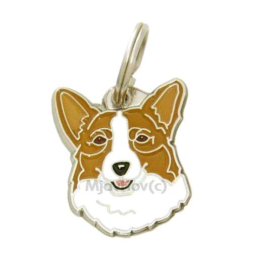 Custom personalized dog name tag Welsh corgi red

This unique, cute and quality dog id tag is offered with laser engraved name and phone no. or your custom text. Stainless steel split ring for easy attachment to your pets collar. All items are also available as keychains.
Gift for dogs and dog lovers.

Color: colored/silver
Size: 26 x 31 mm

Engraving area: 17 x 17 mm
Laser engraving personalization on the back side is included in the price. Enter the text you wish to have engraved. Suggestion: dog's name and phone number. We engrave on the back side of the tag. Engraving will be centered and easy to read. If you go over the recommended count then the text becomes smaller, and harder to read.

Metal, chrome plated dog tag or key ring. 
Hand made, hand colored, made in Slovenia. 

In stock.
