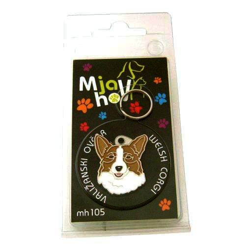 ﻿Namnbricka för hund med personlig gravyr Welsh corgi röd

Färg: färgat/silver 
Storleken på den hängande: 26 x 31 mm
Maximal storlek gravyr: 17 x 17 mm

Brickorna är kvalitativa, kromade och handmålade.
 
Lasergraverade inskription på baksidan av hundbricka ingår i priset.

Alla ID-brickor levereras med en ring, för enkel och säker montering på djurets halsband.

Handgjorda, tillverkade i Slovenien.

På lager.
