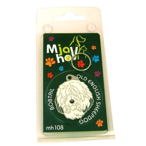 Custom personalized dog name tag Old english sheepdog

This unique, cute and quality dog id tag is offered with laser engraved name and phone no. or your custom text. Stainless steel split ring for easy attachment to your pets collar. All items are also available as keychains.
Gift for dogs and dog lovers.

Color: colored/silver
Size: 37 x 30 mm

Engraving area: 21 x 21 mm
Laser engraving personalization on the back side is included in the price. Enter the text you wish to have engraved. Suggestion: dog's name and phone number. We engrave on the back side of the tag. Engraving will be centered and easy to read. If you go over the recommended count then the text becomes smaller, and harder to read.

Metal, chrome plated dog tag or key ring. 
Hand made, hand colored, made in Slovenia. 

In stock.
