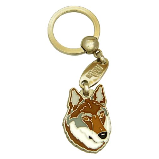 Custom personalized dog name tag Czechoslovakian wolfdog brown

This unique, cute and quality dog id tag is offered with laser engraved name and phone no. or your custom text. Stainless steel split ring for easy attachment to your pets collar. All items are also available as keychains.
Gift for dogs and dog lovers.

Color: colored/silver
Size: 24 x 36 mm

Engraving area: 20 x 18 mm
Laser engraving personalization on the back side is included in the price. Enter the text you wish to have engraved. Suggestion: dog's name and phone number. We engrave on the back side of the tag. Engraving will be centered and easy to read. If you go over the recommended count then the text becomes smaller, and harder to read.

Metal, chrome plated dog tag or key ring. 
Hand made, hand colored, made in Slovenia. 

In stock.
