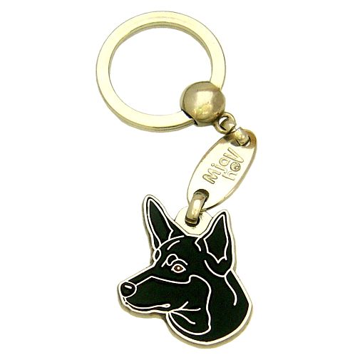 Custom personalized dog name tag Australian kelpie black

This unique, cute and quality dog id tag is offered with laser engraved name and phone no. or your custom text. Stainless steel split ring for easy attachment to your pets collar. All items are also available as keychains.
Gift for dogs and dog lovers.

Color: colored/silver
Size: 27 x 29 mm

Engraving area: 19 x 12 mm
Laser engraving personalization on the back side is included in the price. Enter the text you wish to have engraved. Suggestion: dog's name and phone number. We engrave on the back side of the tag. Engraving will be centered and easy to read. If you go over the recommended count then the text becomes smaller, and harder to read.

Metal, chrome plated dog tag or key ring. 
Hand made, hand colored, made in Slovenia. 

In stock.
