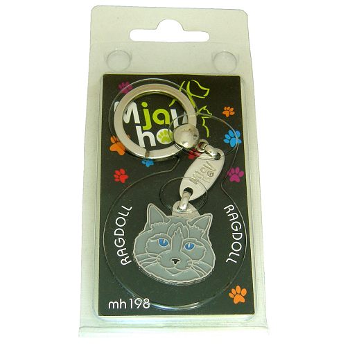 Custom personalized cat name tag Ragdoll cat blue mink

This unique, cute and quality cat id tag is offered with laser engraved name and phone no. or your custom text. Stainless steel split ring for easy attachment to your pets collar. All items are also available as keychains.
Gift for cats and cat lovers.

Color: colored/silver
Size: 28 x 28 mm

Engraving area: 20 x 15 mm
Laser engraving personalization on the back side is included in the price. Enter the text you wish to have engraved. Suggestion: cat's name and phone number. We engrave on the back side of the tag. Engraving will be centered and easy to read. If you go over the recommended count then the text becomes smaller, and harder to read.

Metal, chrome plated cat tag or key ring. 
Hand made, hand colored, made in Slovenia. 

In stock.
