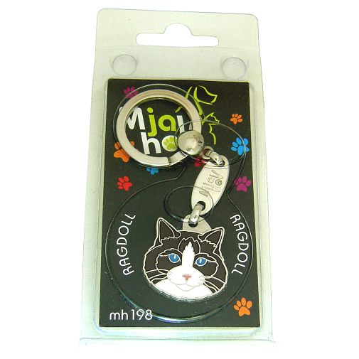 Custom personalized cat name tag Ragdoll cat seal bicolor

This unique, cute and quality cat id tag is offered with laser engraved name and phone no. or your custom text. Stainless steel split ring for easy attachment to your pets collar. All items are also available as keychains.
Gift for cats and cat lovers.

Color: colored/silver
Size: 28 x 28 mm

Engraving area: 20 x 15 mm
Laser engraving personalization on the back side is included in the price. Enter the text you wish to have engraved. Suggestion: cat's name and phone number. We engrave on the back side of the tag. Engraving will be centered and easy to read. If you go over the recommended count then the text becomes smaller, and harder to read.

Metal, chrome plated cat tag or key ring. 
Hand made, hand colored, made in Slovenia. 

In stock.
