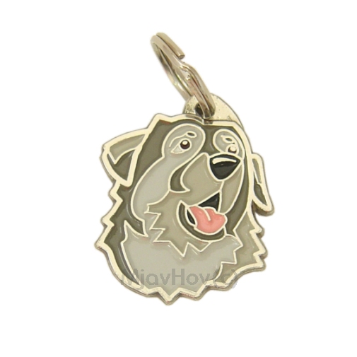 Custom personalized dog name tag KARST SHEPHERD
Color: colored/silver 
Dim: 30 x 35 mm
Engraving area: 
20 x 20 mm
Metal, chrome plated pet tag.
 
Personalized laser engraving on the back side included.

Hand made 
MADE IN SLOVENIA

In stock.
