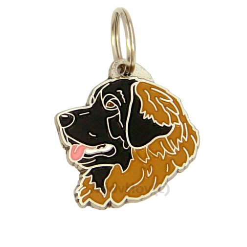 Custom personalized dog name tag Leonberger black

This unique, cute and quality dog id tag is offered with laser engraved name and phone no. or your custom text. Stainless steel split ring for easy attachment to your pets collar. All items are also available as keychains.
Gift for dogs and dog lovers.

Color: colored/silver
Size: 35 x 36 mm

Engraving area: 22 x 15 mm
Laser engraving personalization on the back side is included in the price. Enter the text you wish to have engraved. Suggestion: dog's name and phone number. We engrave on the back side of the tag. Engraving will be centered and easy to read. If you go over the recommended count then the text becomes smaller, and harder to read.

Metal, chrome plated dog tag or key ring. 
Hand made, hand colored, made in Slovenia. 

In stock.
