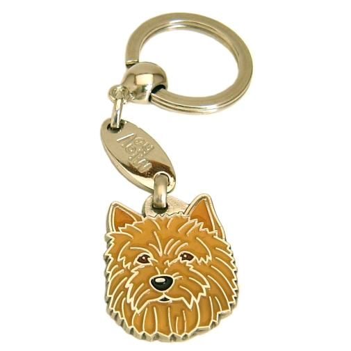 Custom personalized dog name tag Norwich terrier

This unique, cute and quality dog id tag is offered with laser engraved name and phone no. or your custom text. Stainless steel split ring for easy attachment to your pets collar. All items are also available as keychains.
Gift for dogs and dog lovers.

Color: colored/silver
Size: 25 x 31 mm

Engraving area: 15 x 15 mm
Laser engraving personalization on the back side is included in the price. Enter the text you wish to have engraved. Suggestion: dog's name and phone number. We engrave on the back side of the tag. Engraving will be centered and easy to read. If you go over the recommended count then the text becomes smaller, and harder to read.

Metal, chrome plated dog tag or key ring. 
Hand made, hand colored, made in Slovenia. 

In stock.
