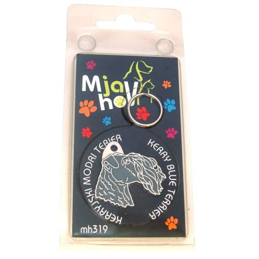 Custom personalized dog name tag Kerry blue terrier

This unique, cute and quality dog id tag is offered with laser engraved name and phone no. or your custom text. Stainless steel split ring for easy attachment to your pets collar. All items are also available as keychains.
Gift for dogs and dog lovers.

Color: colored/silver
Size: 32 x 32 mm

Engraving area: 18 x 10 mm
Laser engraving personalization on the back side is included in the price. Enter the text you wish to have engraved. Suggestion: dog's name and phone number. We engrave on the back side of the tag. Engraving will be centered and easy to read. If you go over the recommended count then the text becomes smaller, and harder to read.

Metal, chrome plated dog tag or key ring. 
Hand made, hand colored, made in Slovenia. 

In stock.
