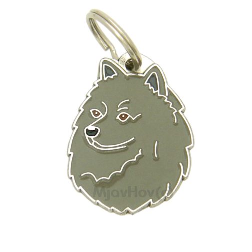 Custom personalized dog name tag German spitz grey

This unique, cute and quality dog id tag is offered with laser engraved name and phone no. or your custom text. Stainless steel split ring for easy attachment to your pets collar. All items are also available as keychains.
Gift for dogs and dog lovers.

Color: colored/silver
Size: 27 x 36 mm

Engraving area: 20 x 20 mm
Laser engraving personalization on the back side is included in the price. Enter the text you wish to have engraved. Suggestion: dog's name and phone number. We engrave on the back side of the tag. Engraving will be centered and easy to read. If you go over the recommended count then the text becomes smaller, and harder to read.

Metal, chrome plated dog tag or key ring. 
Hand made, hand colored, made in Slovenia. 

In stock.
